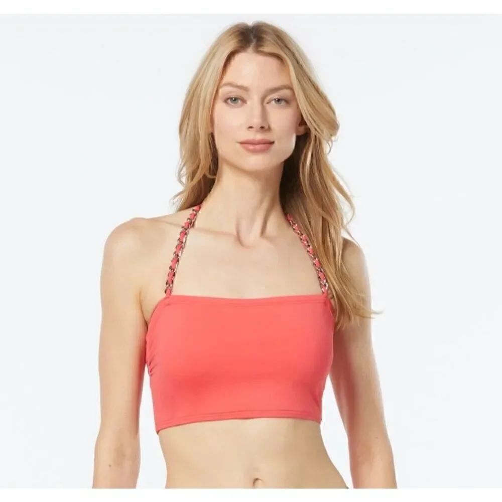 Michael Kors Halter Crop Bikini Top - Solids